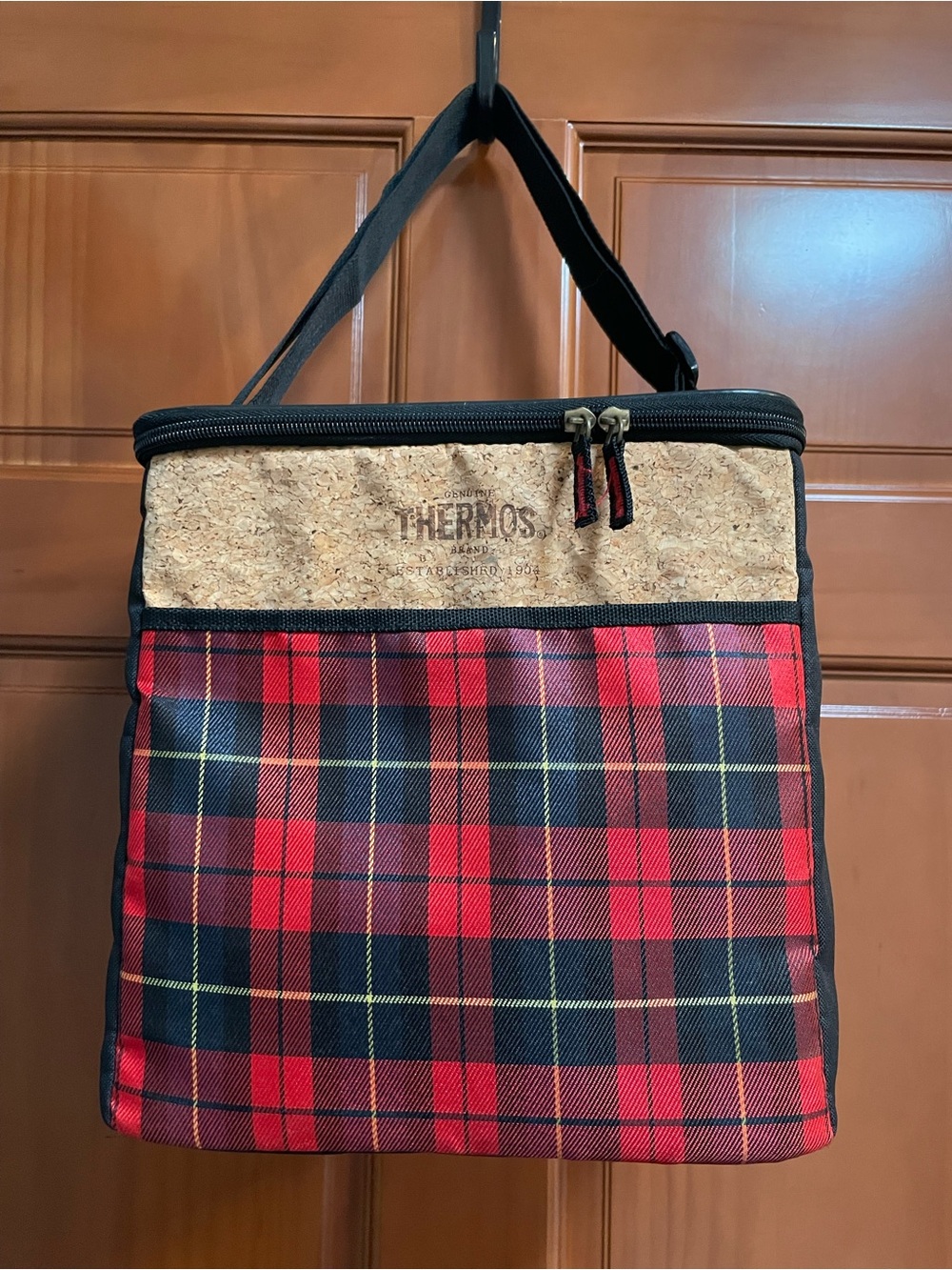 Thermos Heritage Collection Red Plaid Insulated 24 Can Cooler